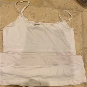 White Sleeveless Top